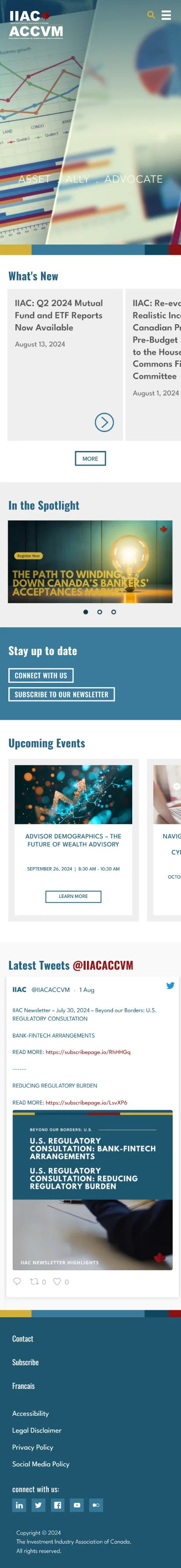 The homepage of a website with a blue and yellow background in Canada. | Triple Dub Media