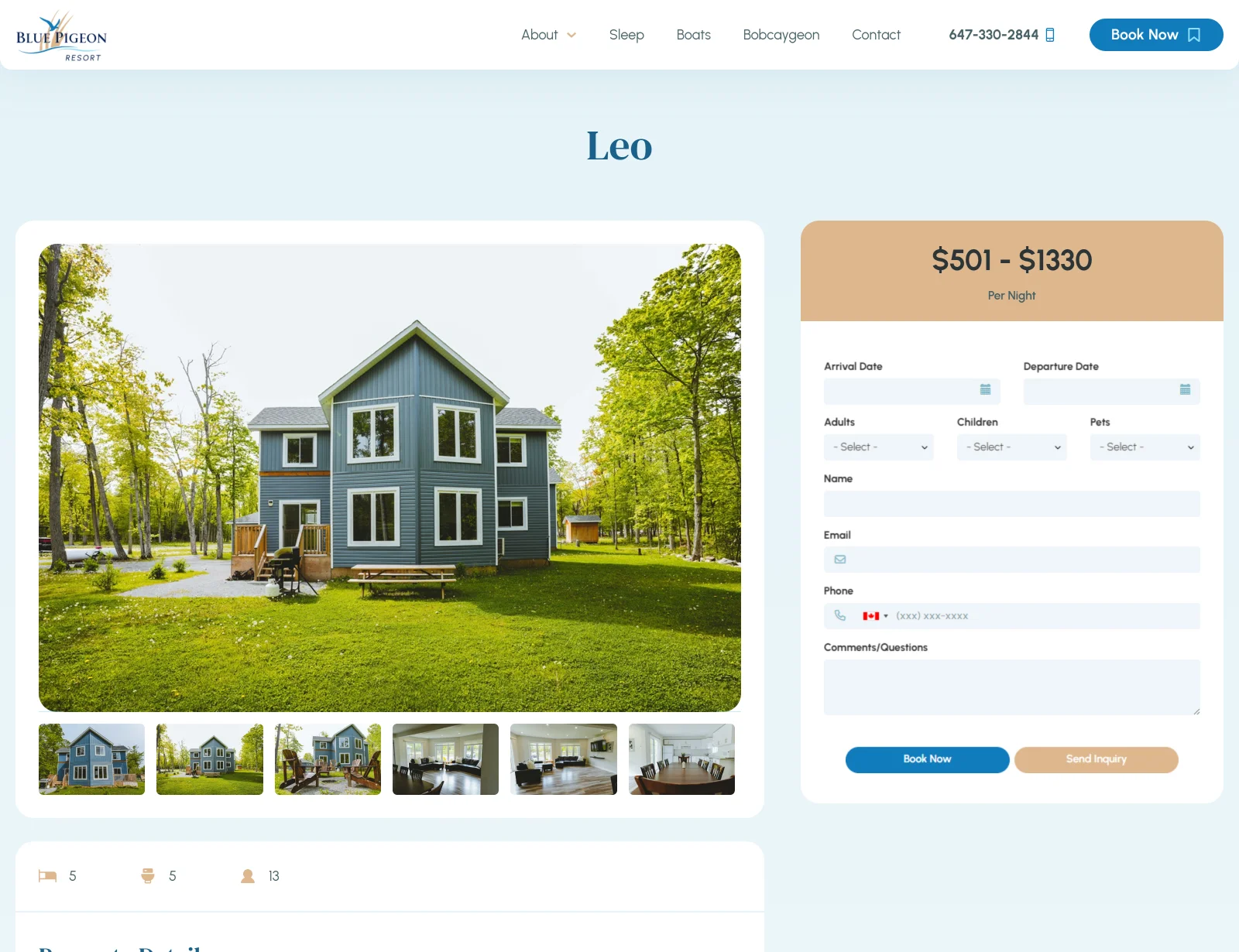 Blue Pigeon Resort Desktop
