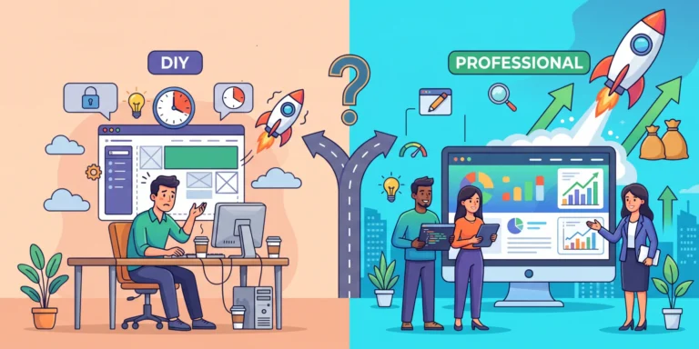 Web design diy vs pro