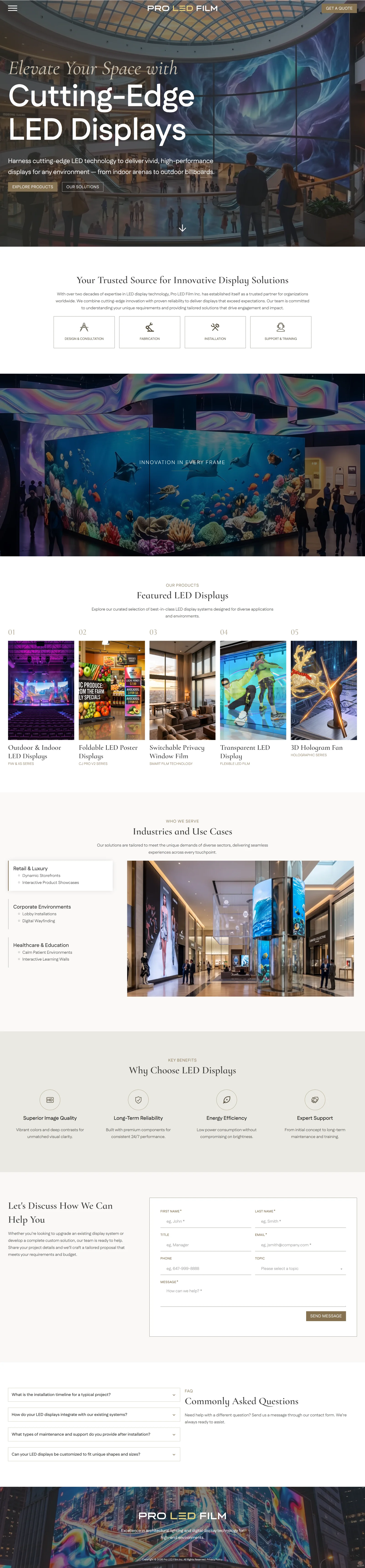 Pro LED Film Desktop Slide