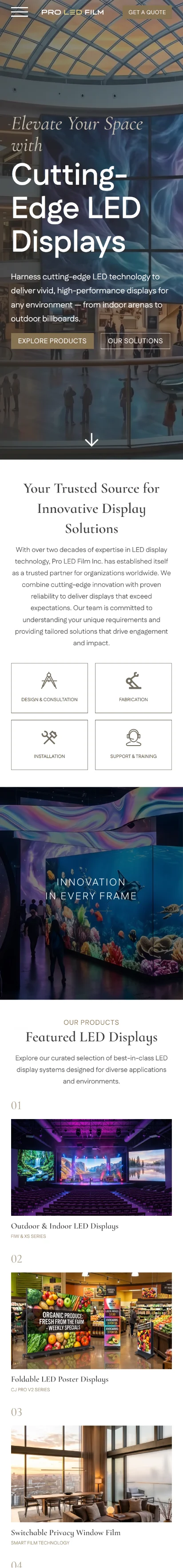 Pro LED Film Mobile Slide
